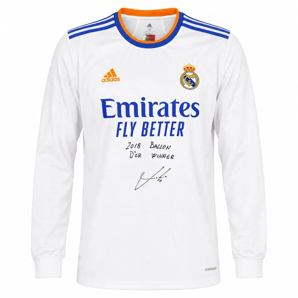Luka Modrić Signed Real Madrid Jersey W/ “2018 Ballon d’Or Winner” Inscription