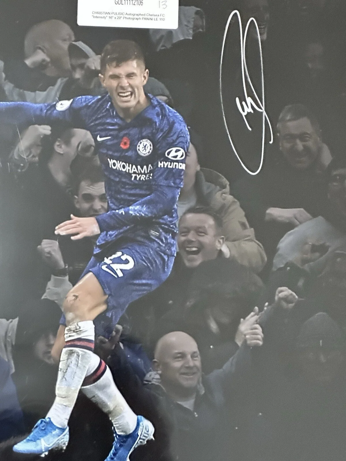 Christian Pulisic Signed Chelsea 16x20 Photos Limited Edition Panini Authenticated