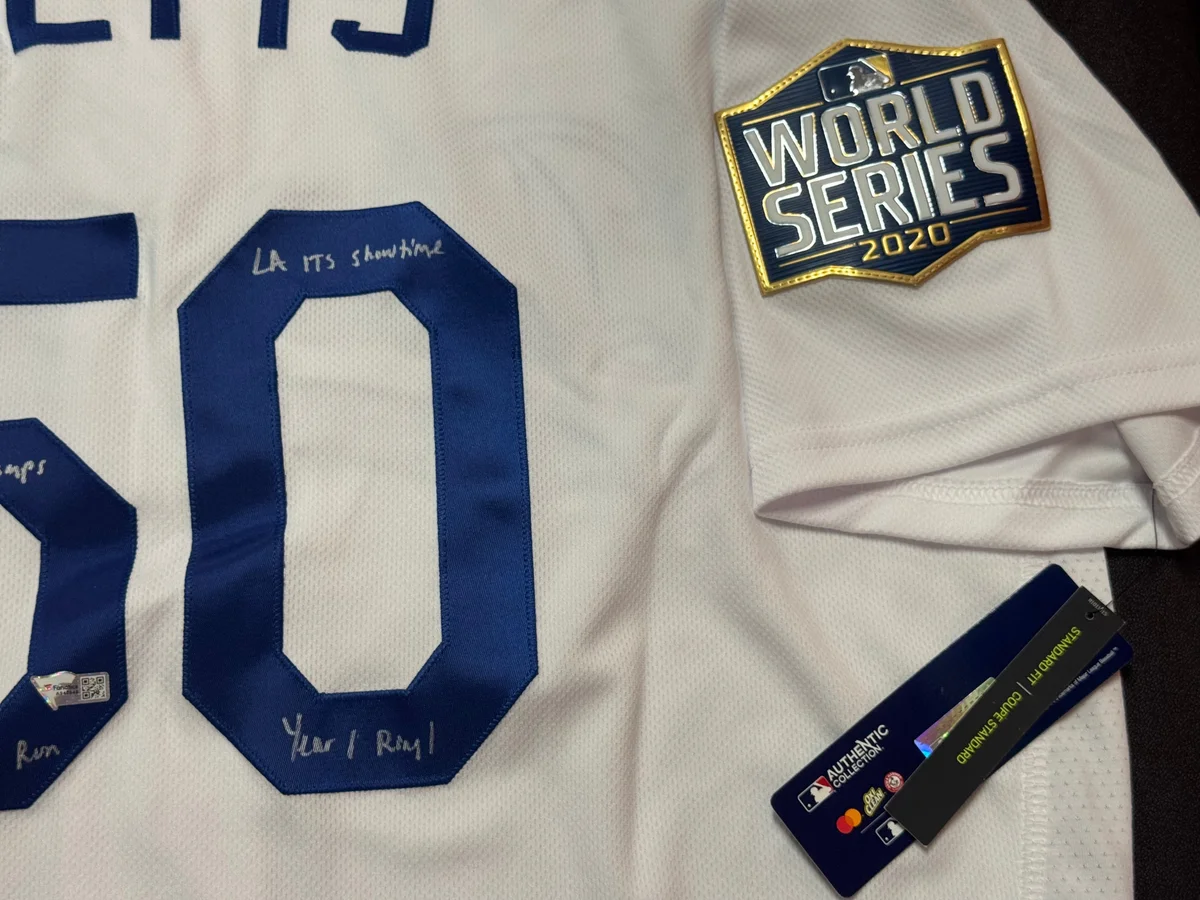 Mookie Betts Signed & Inscribed 2020 Dodgers World Series Jersey – LE #1 of 10