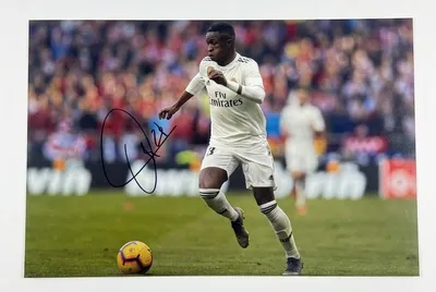 Vinicius Jr. Signed Real Madrid 12x8 Photo