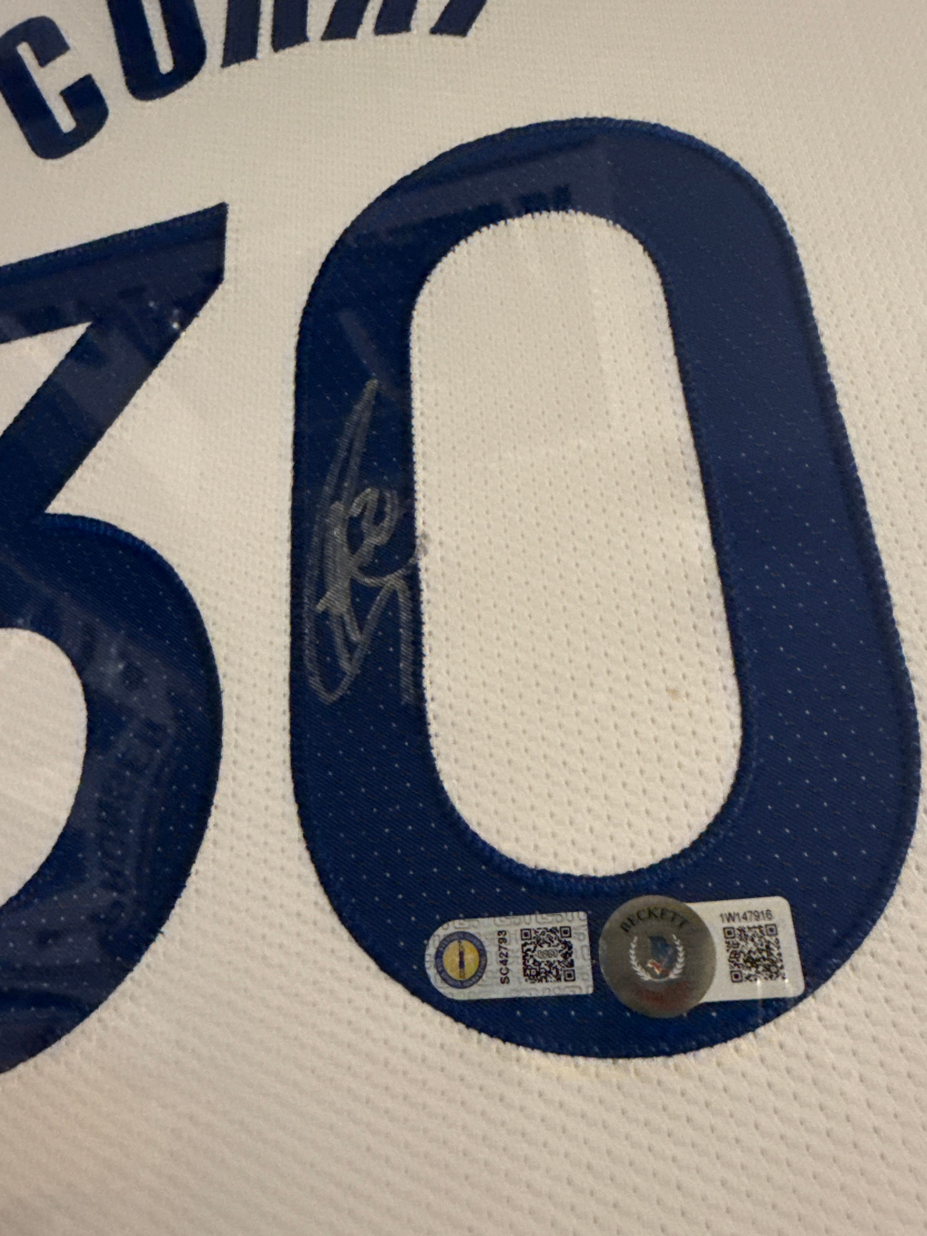 Stephen curry signed jersey framed  photo 4