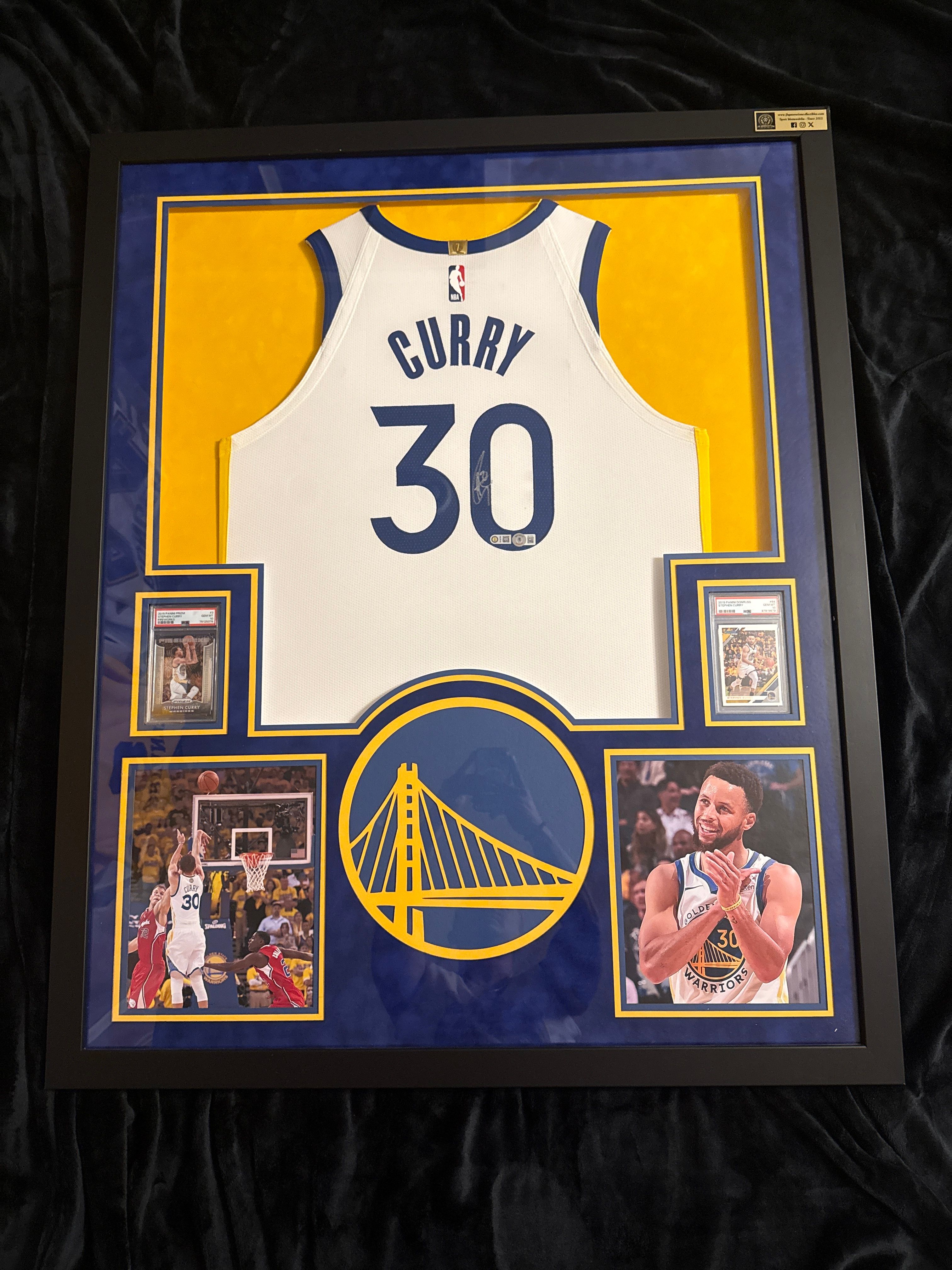 Stephen curry signed jersey framed 