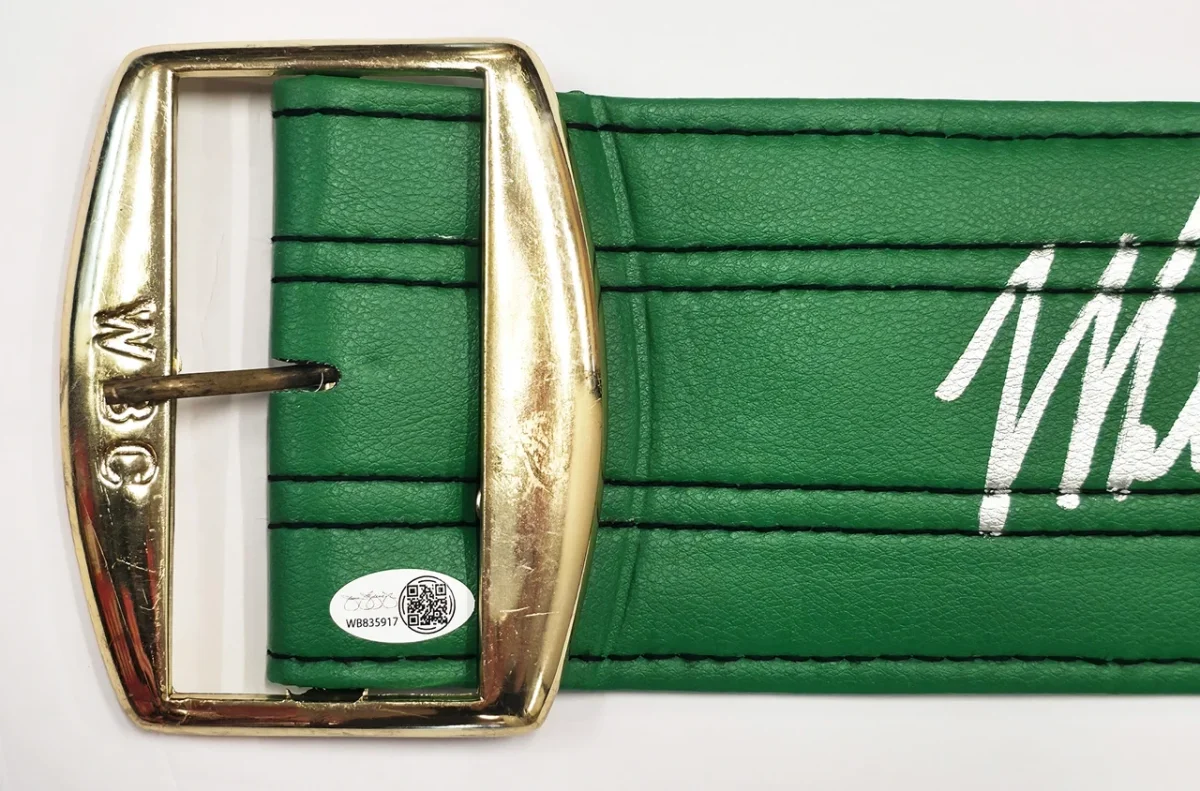 Mike Tyson Signed Belt - JSA Authenticated