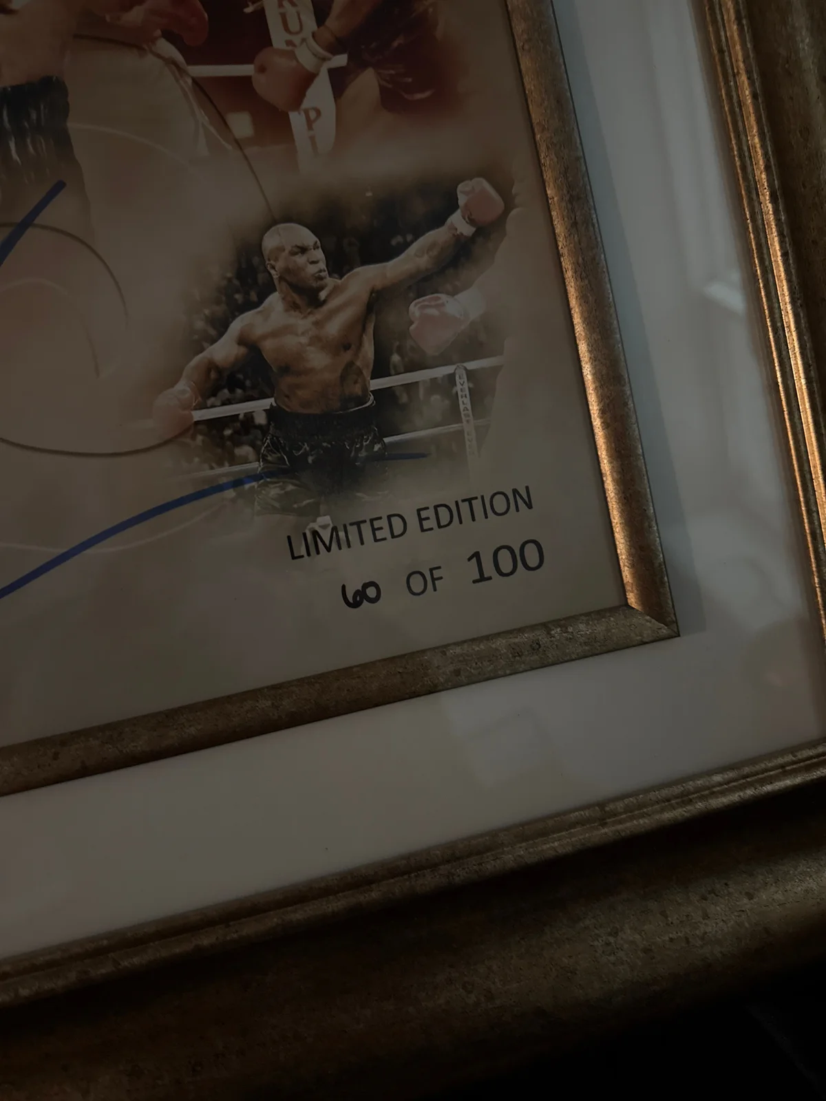 Mike Tyson signed 18*15 limited poster  photo 2