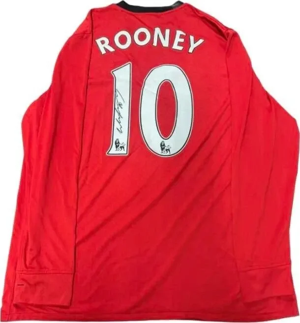 Wayne Rooney Signed Manchester United Long Sleeve Jersey – AIG Era