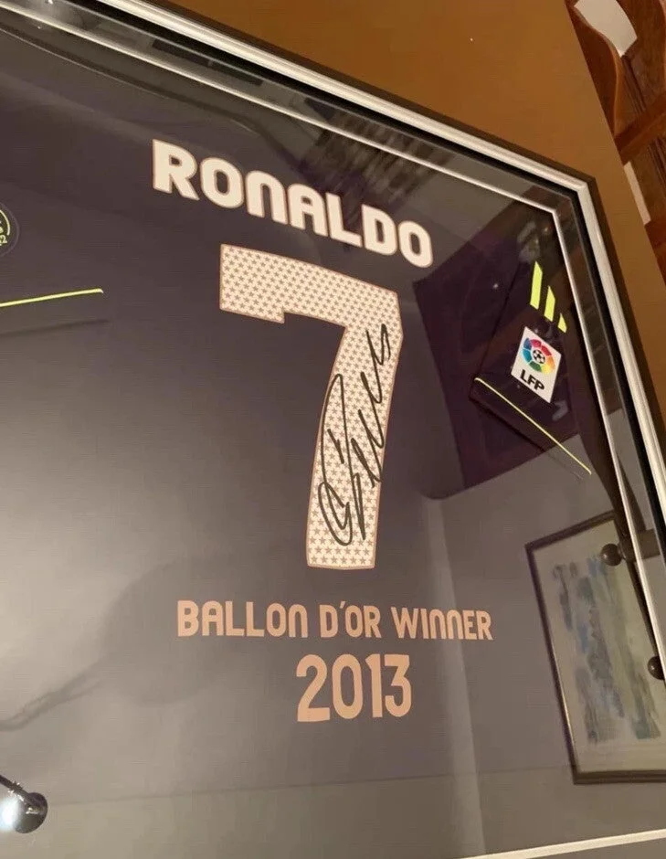 Cristiano Ronaldo Signed/Framed Limited Edition “2013 Ballon d’Or Winner” Jersey