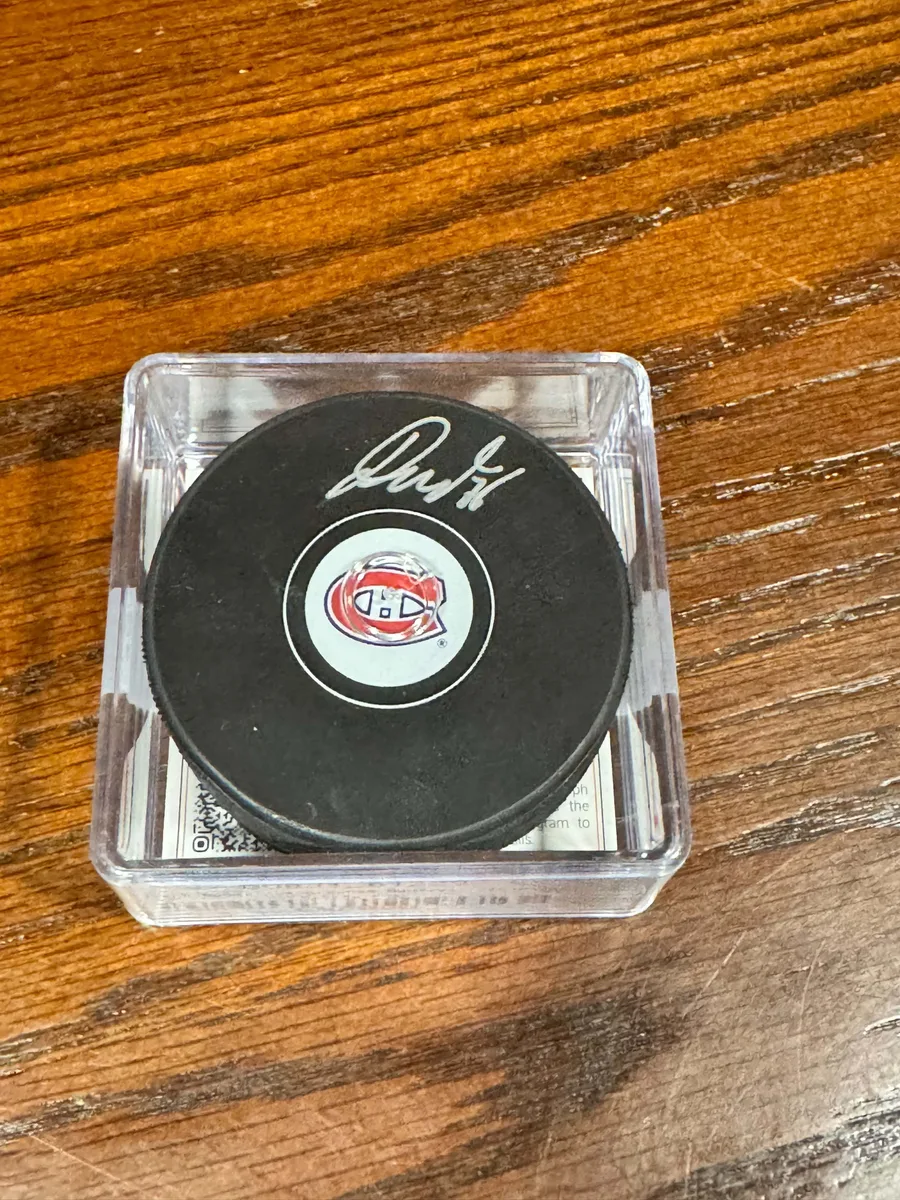 Jakub Dobes Montreal Canadiens Puck