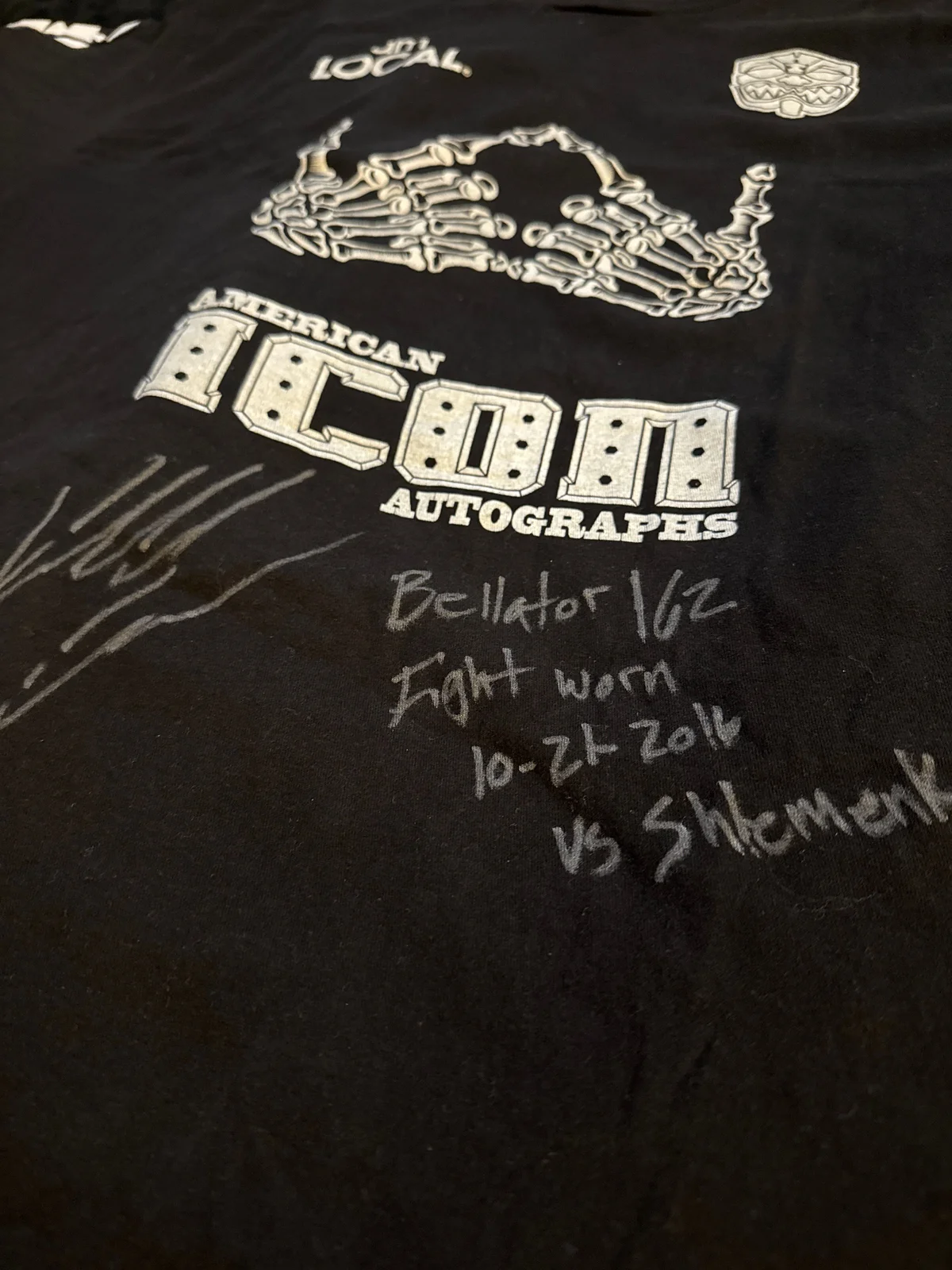 Kendall Grove fight worn T-shirt  photo 2