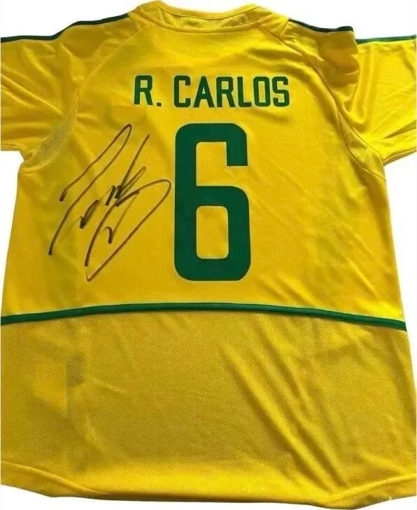 Roberto Carlos Signed Brazil National Team Jersey