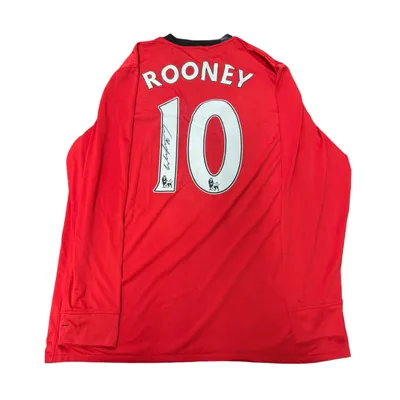 Wayne Rooney Signed Manchester United Long Sleeve Jersey – AIG Era