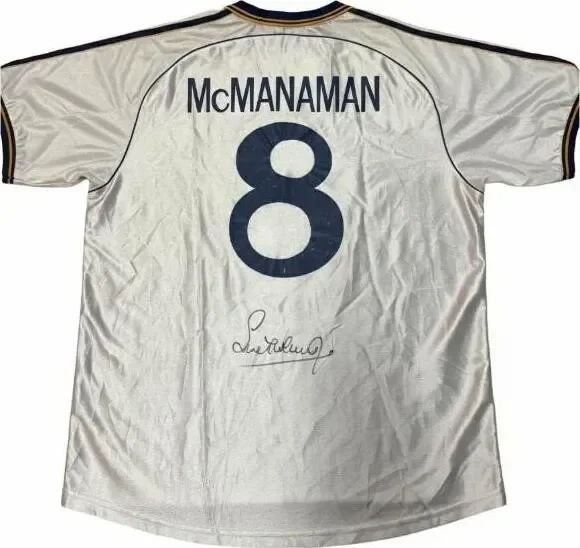 Steve McManaman Signed Real Madrid #8 Jersey