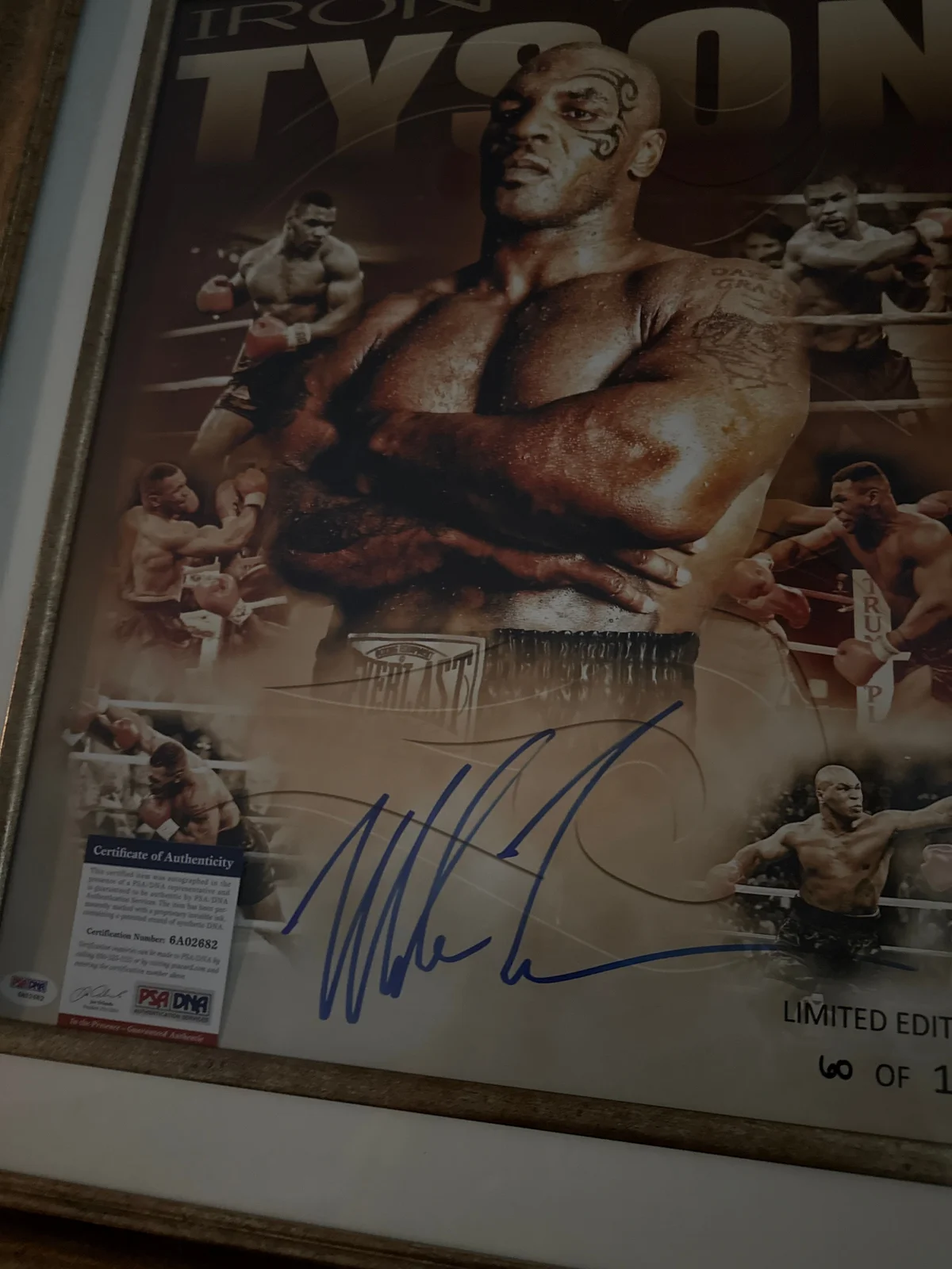 Mike Tyson signed 18*15 limited poster  photo 3