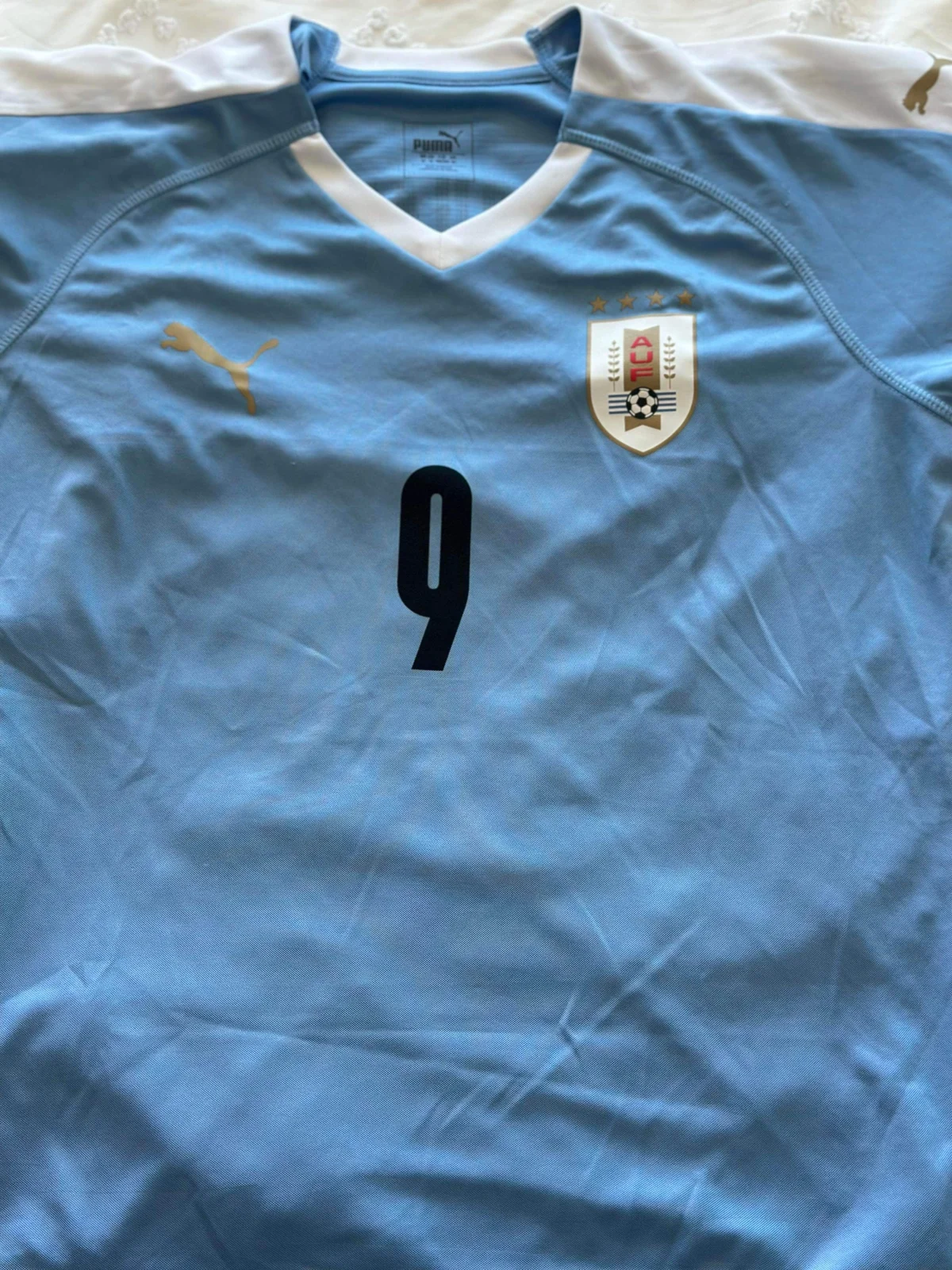 Luis Suárez Signed Uruguay National Team Jersey
