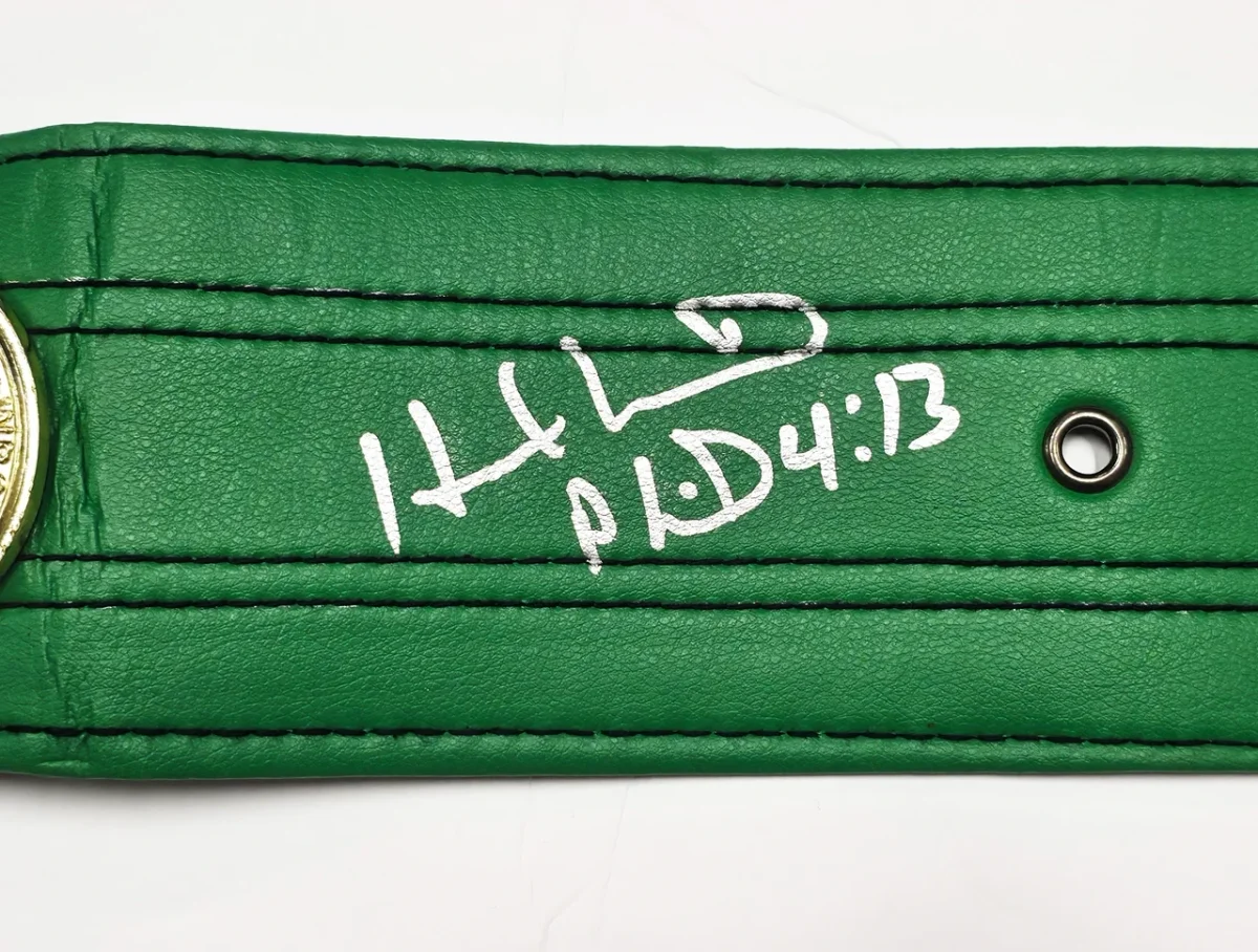 Mike Tyson Signed Belt - JSA Authenticated
