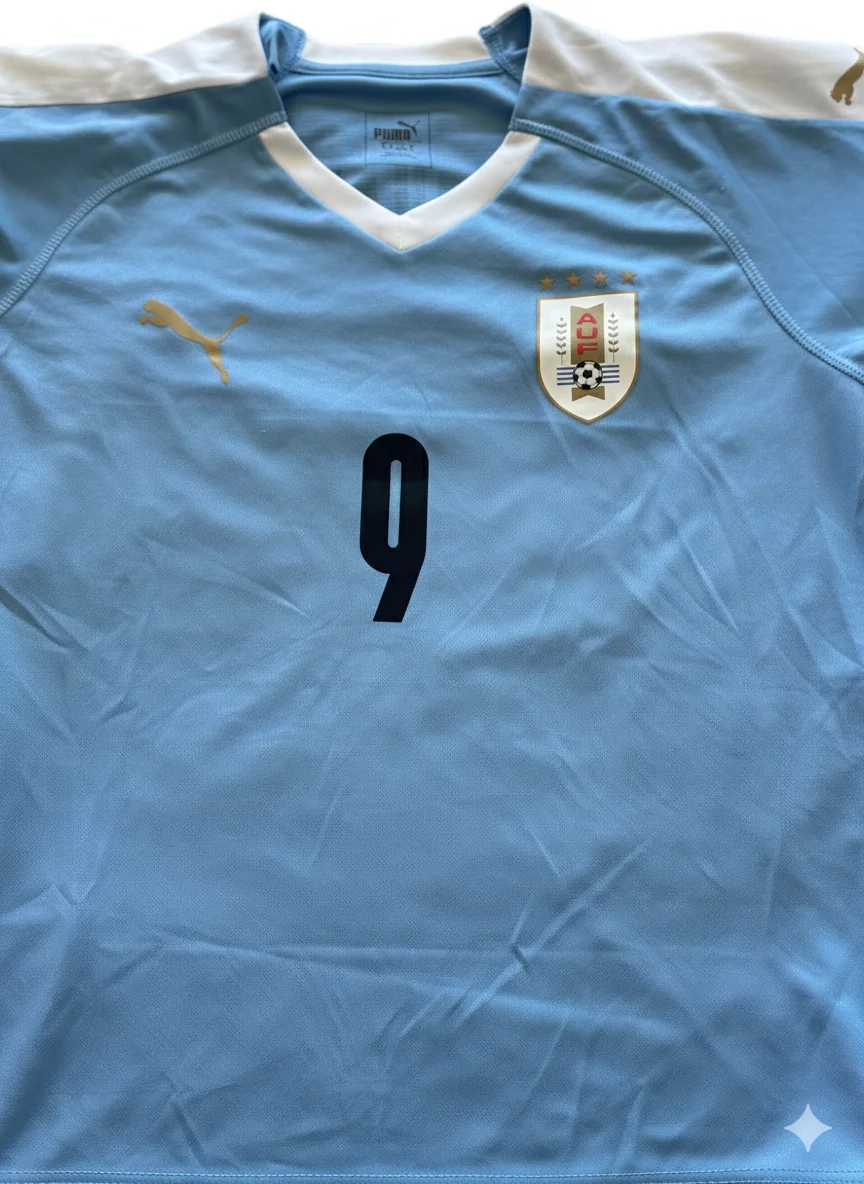 Luis Suárez Signed Uruguay National Team Jersey