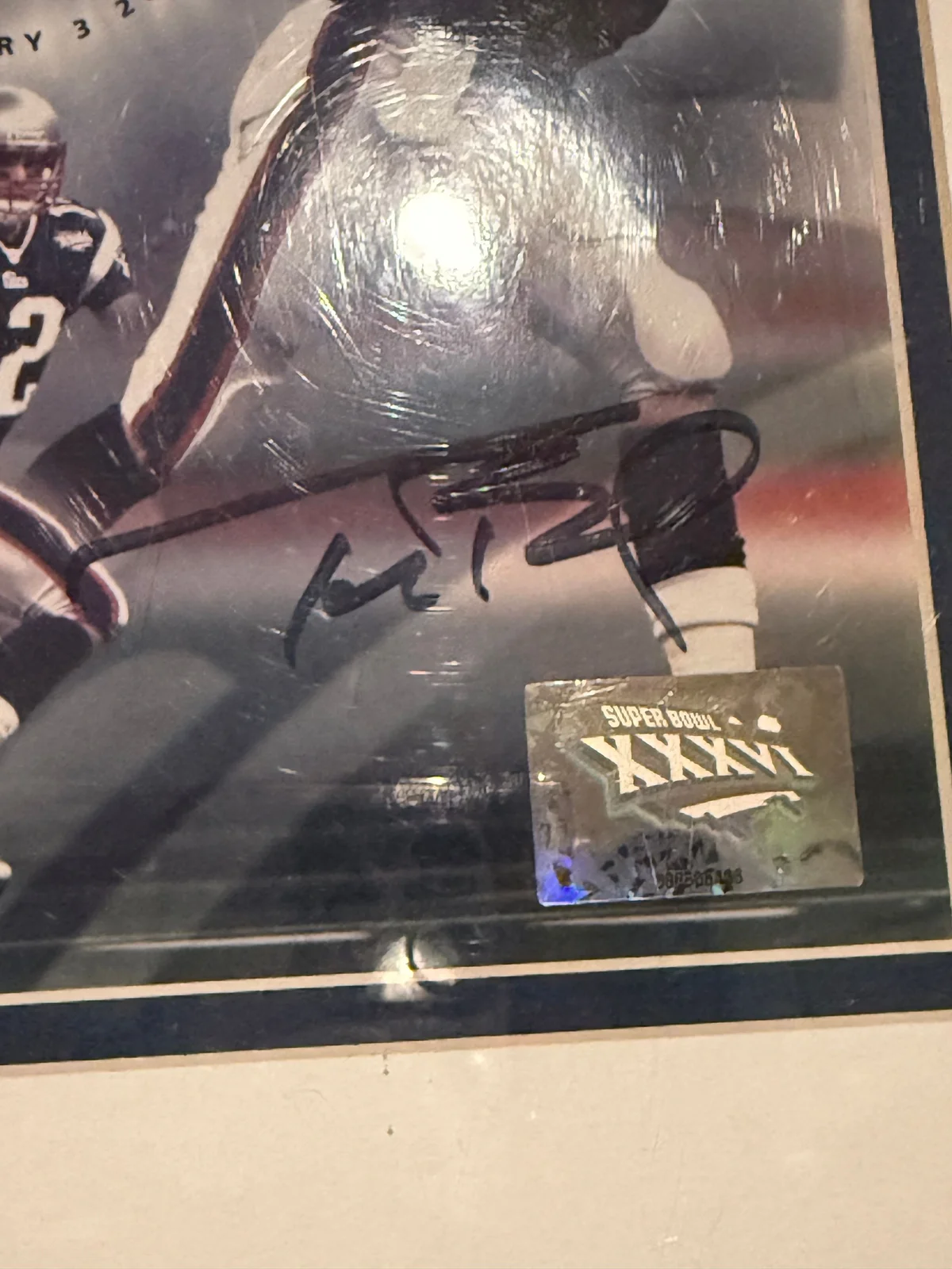 Tom Brady signed Super Bowl MVP 8*10  photo 2