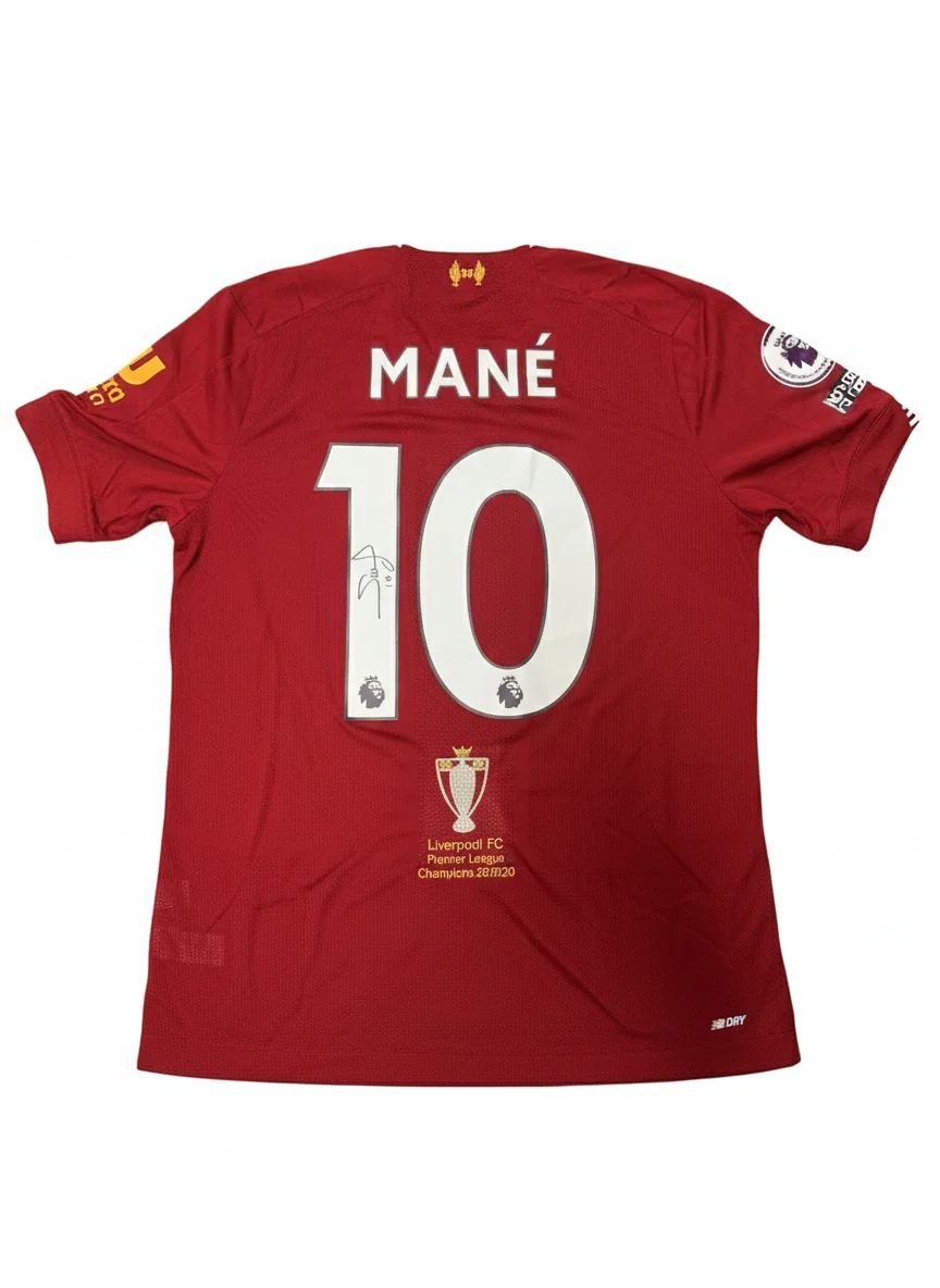 Sadio Mané Signed Liverpool FC 2019/20 Premier League Champions Jersey