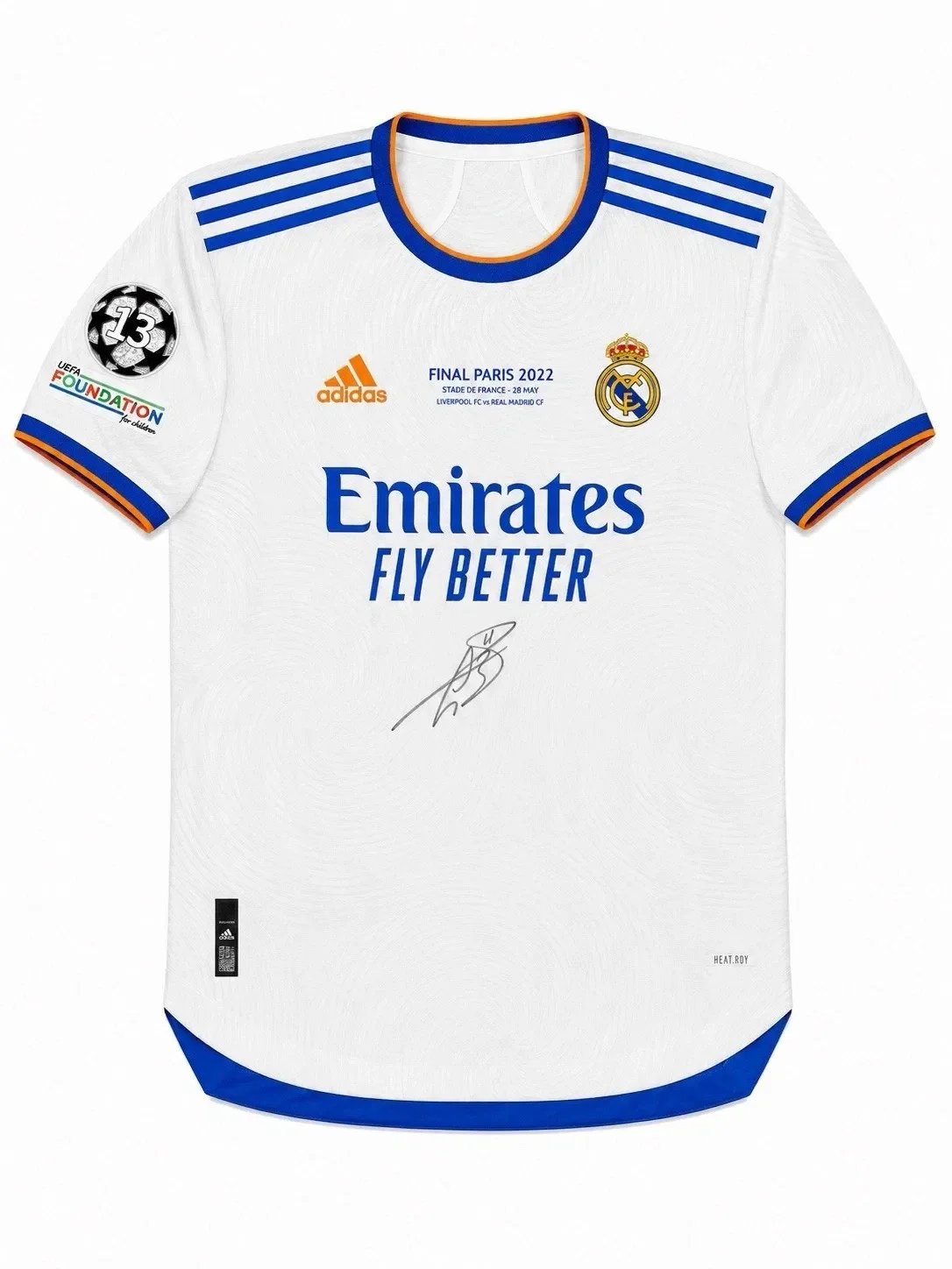 Real Madrid 21/22 Champions League Final Player Issue Jersey Signed by Gareth Bale