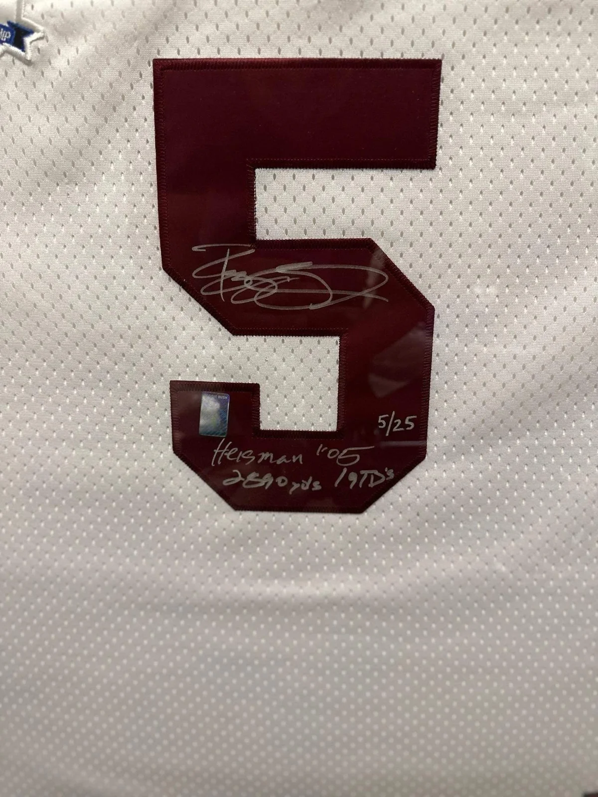 Reggie Bush Signed & Inscribed USC Trojans Jersey – Limited Edition #5/25