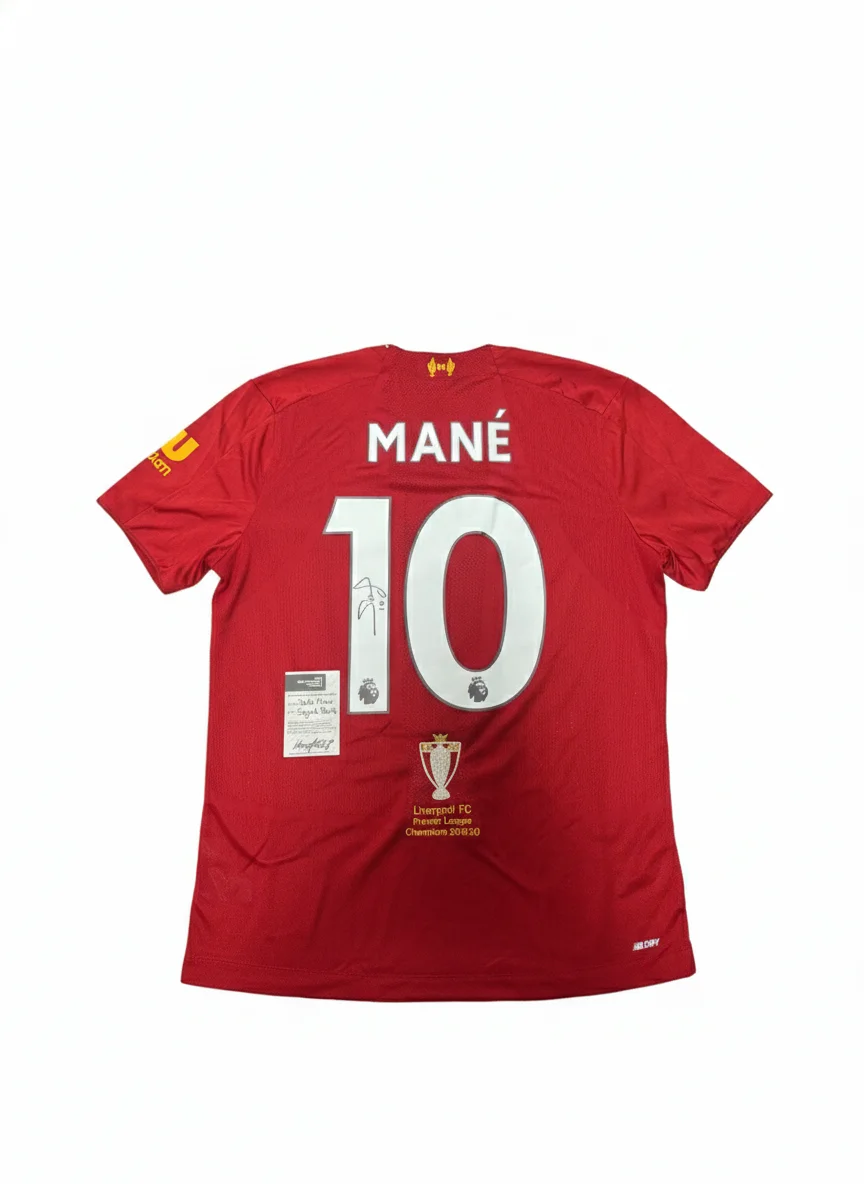 Sadio Mané Signed Liverpool FC 2019/20 Premier League Champions Jersey