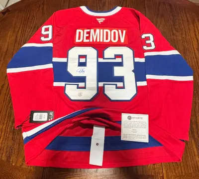 Ivan Demidov Red Fanatics Premium Pro Jersey