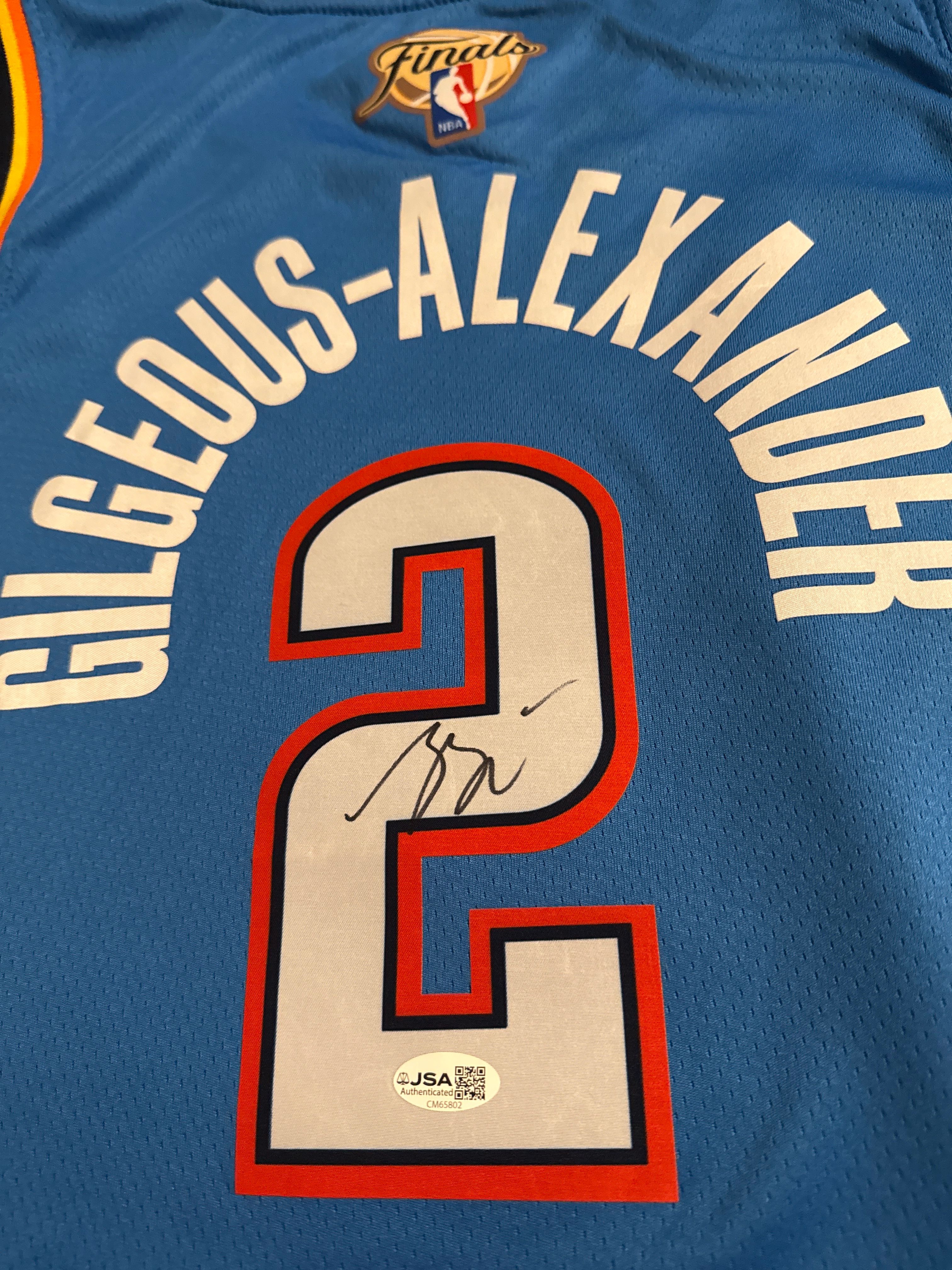 shai gilgeous-alexander Signed finals jersey  photo 2