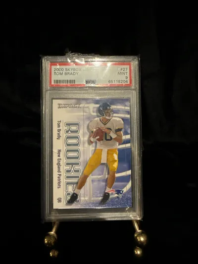 2000 skybox impact Tom Brady rookie card 