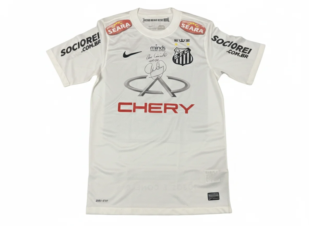 Neymar Jr. Signed and Inscribed Match Worn 2013 Santos F.C. Jersey