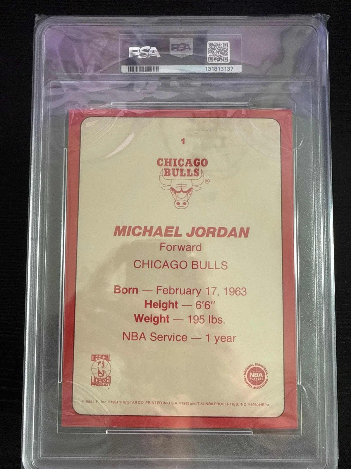 1985 Star team 5*7 Michael Jordan  photo 2