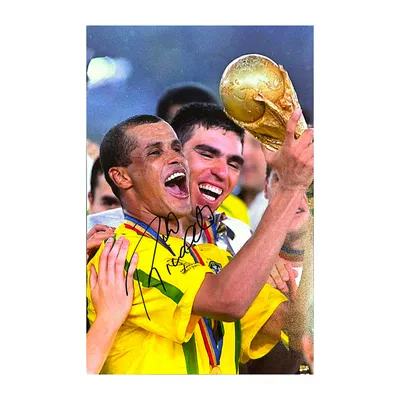 Rivaldo Signed World Cup Photo