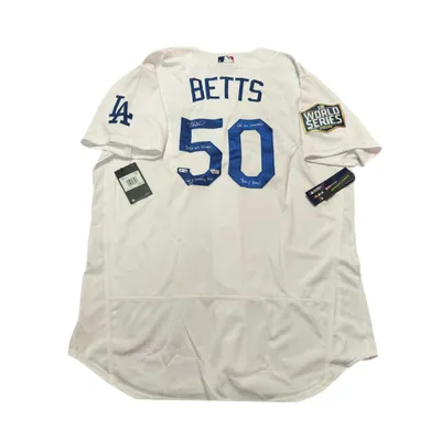 Mookie Betts Signed & Inscribed 2020 Dodgers World Series Jersey – LE #1 of 10