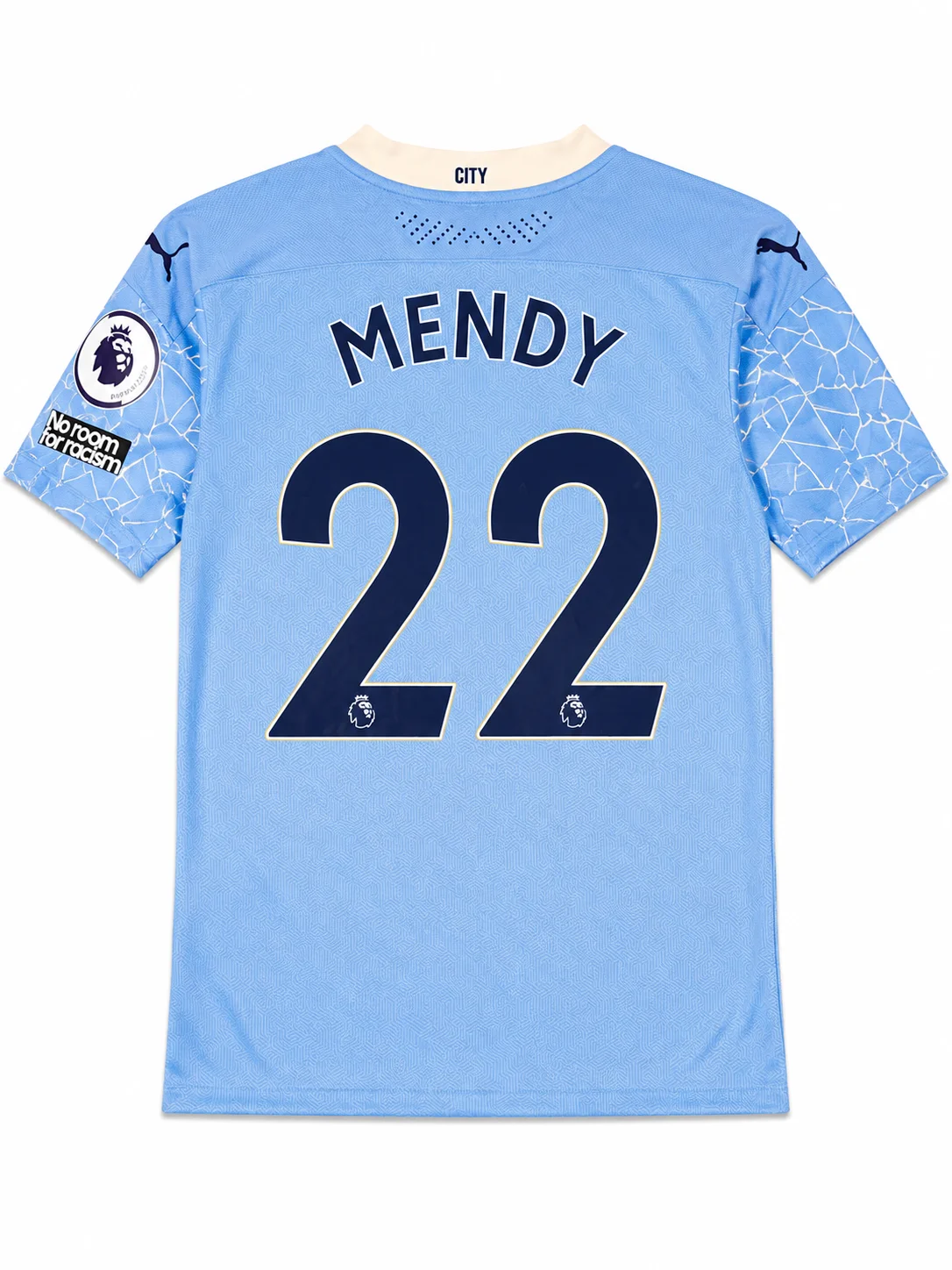 Benjamin Mendy Player-Worn, Team-Signed Manchester City FC Jersey (22 Signatures) - Featuring Kevin De Bruyne, Rodri, Bernardo Silva, Ederson