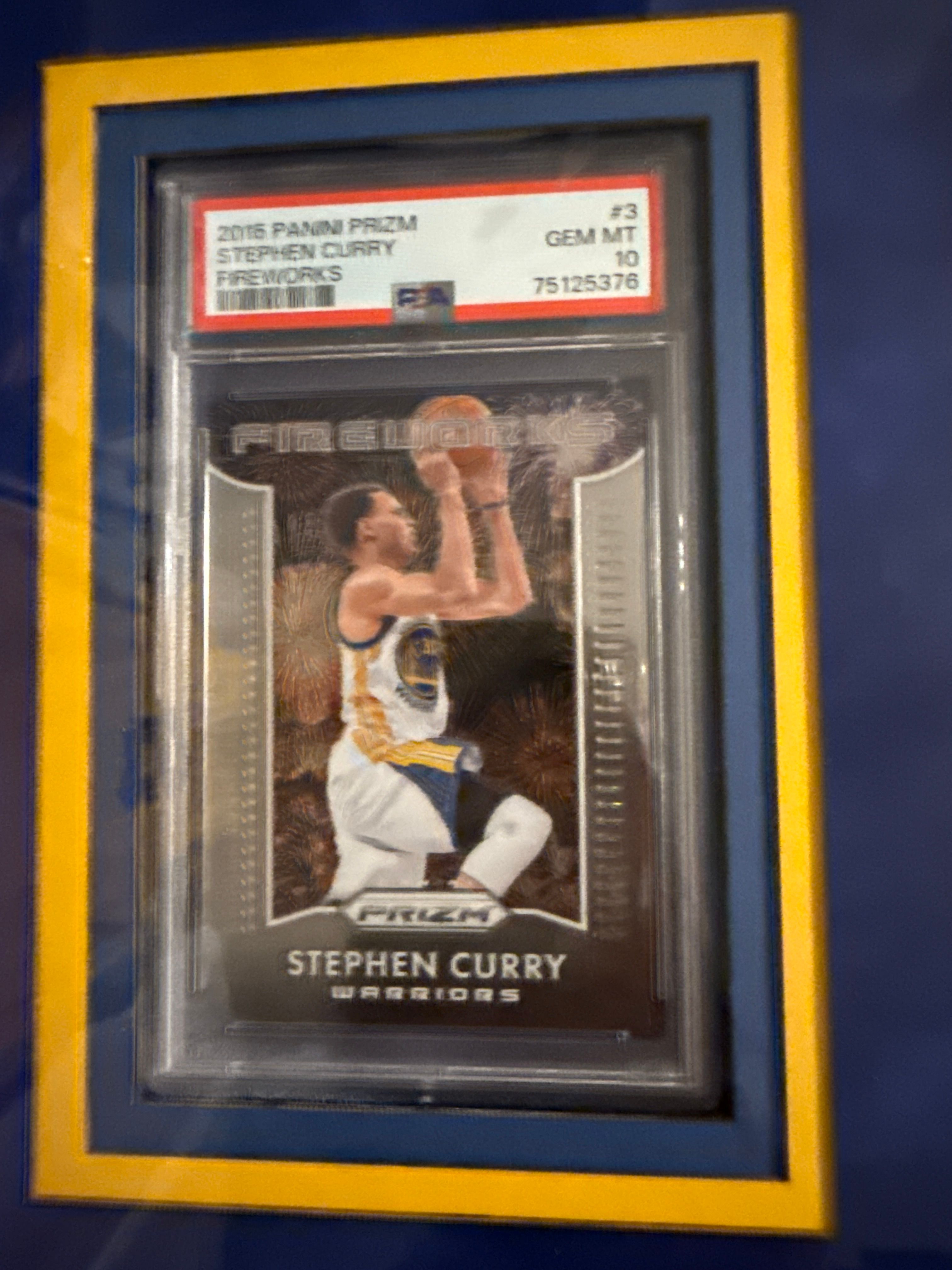 Stephen curry signed jersey framed  photo 2