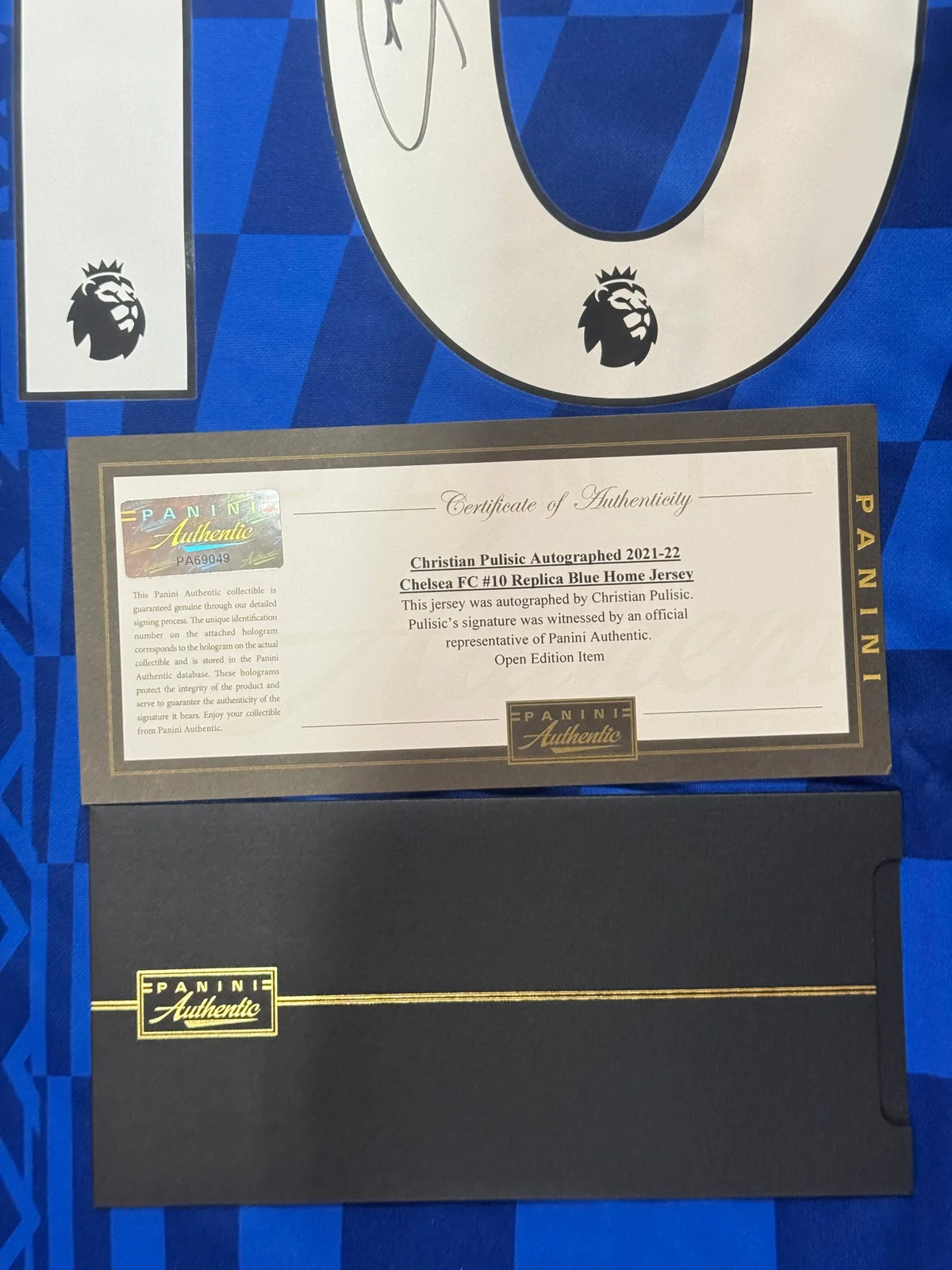 Christian Pulisic Autographed 2021/22 Chelsea Jersey – Panini Certified
