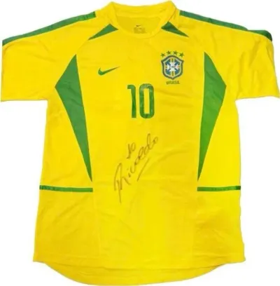 Rivaldo Signed Brazil National Team Jersey