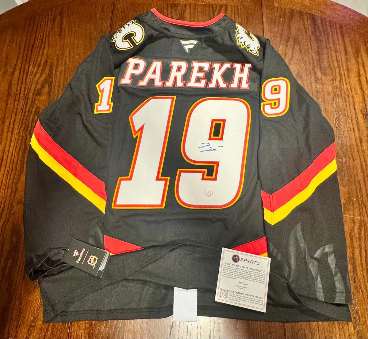 Zayne Parekh Black Alternate Fanatics Premium Pro Jersey