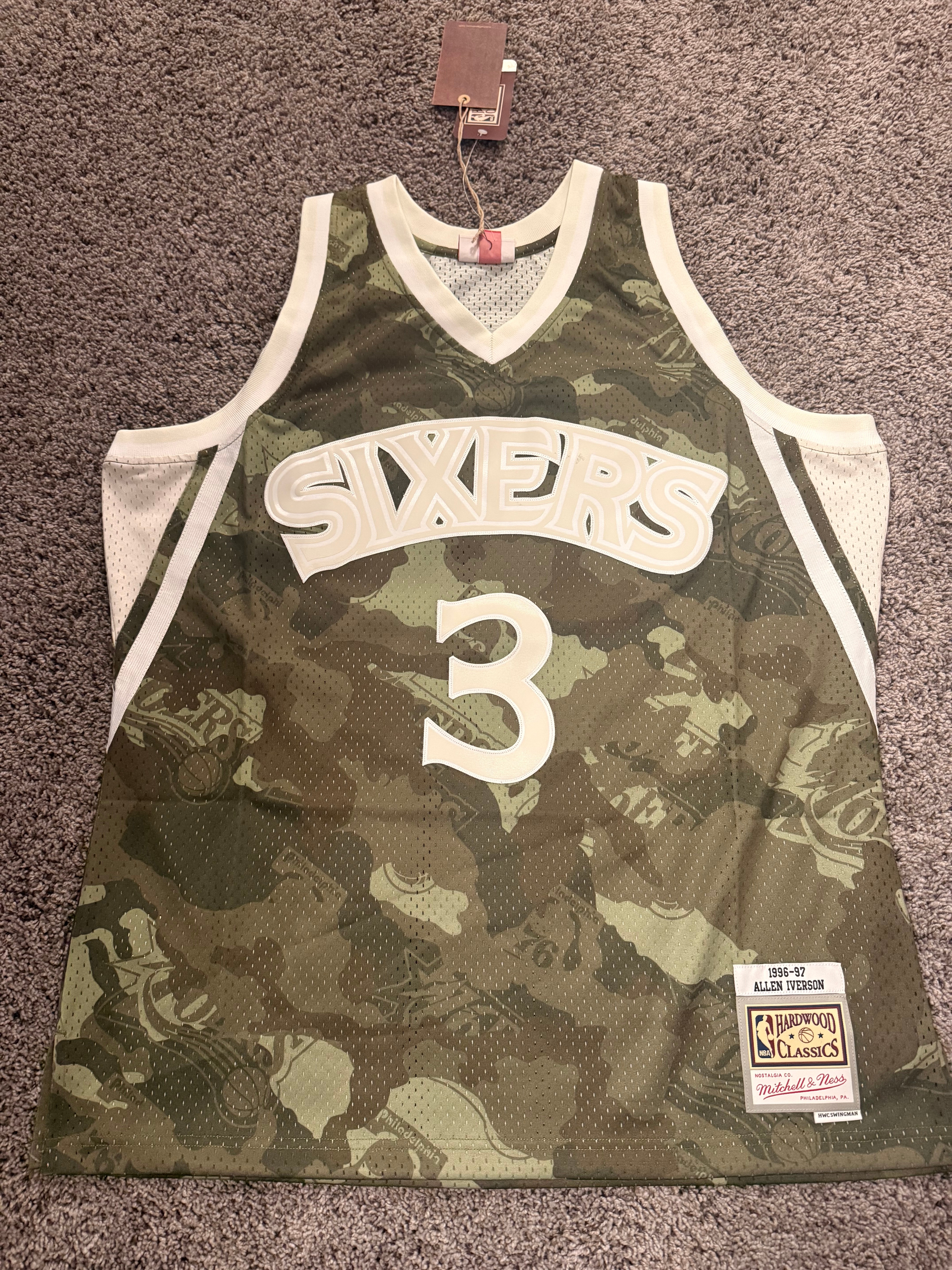 Allen Iverson signed Mitchell and ness jersey photo 3